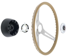 Load image into Gallery viewer, OER 15" Saddle Grip Cushioned Steering Wheel Kit For 1967-1972 Chevy/GMC Trucks