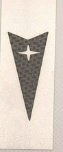 Load image into Gallery viewer, Carbon Fiber Front and Rear Arrowhead Emblem Overlay Decal 2004-2006 Pontiac GTO
