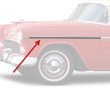 Load image into Gallery viewer, OER Stainless Steel Front Fender Molding Set For 1955 Chevy Bel Air Models