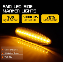 Load image into Gallery viewer, Amber LED With Clear Lens Side Marker Lamp Set 2004-2006 Pontiac GTO Models