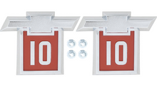 Load image into Gallery viewer, OER Front Fender Emblem Set C10/K10 For 1964 Chevy Pickup Trucks