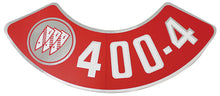 Load image into Gallery viewer, Air Cleaner Decal 400-4V 1968-1972 Buick Skylark Riviera LeSabre Wildcat Regal