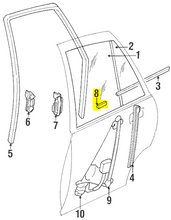 Load image into Gallery viewer, GM NOS 90224859 Door Window Regulator Arm Roller Stop 2004-2006 Pontiac GTO