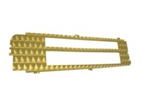 Load image into Gallery viewer, Gold Turned Metal Peel & Stick Heater Control Decal 1970-1976 Firebird/Trans AM