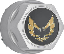 Load image into Gallery viewer, OER 881172 1977-1981 Pontiac Firebird Wheel Center Cap Set Silver Gold Bird Logo