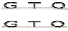 Load image into Gallery viewer, Die-Cast Zinc Quarter Panel Emblem Set 1964-1967 Pontiac GTO Made in the USA