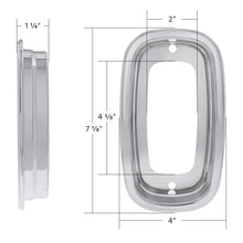 Load image into Gallery viewer, United Pacific Rear Tail Lamp Bezel Set For 1960-1966 Chevrolet and GMC Trucks
