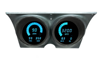 Load image into Gallery viewer, Intellitronix Teal LED Digital Dash Gauge Cluster 1967-1968 Firebird and Camaro
