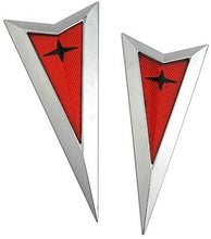 Load image into Gallery viewer, Chrome Front and Rear Arrowhead Emblem Kit With Black Star 2008-2009 Pontiac G8