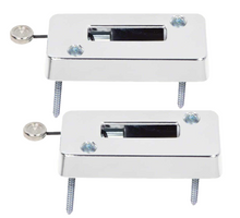 Load image into Gallery viewer, OER Chrome Headrest Escutcheon Set For 1969 Pontiac Firebird and Chevy Camaro