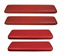 Load image into Gallery viewer, PUI Red Front/Rear Armrest Pad Set 1965-1967 GTO Chevelle Nova Cutlass 442
