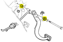 Load image into Gallery viewer, OER Nylon Brake and Clutch Pedal Bushing Set For Firebird GTO Grand Prix Cutlass