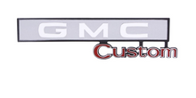 Load image into Gallery viewer, Trim Parts "GMC Custom" Dash Panel Glovebox Emblem For 1969-1972 GMC Trucks