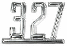 Load image into Gallery viewer, RestoParts "327" Fender Emblem Set 1965-1967 Chevelle /El Camino1967 Camaro/Nova