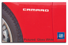 Load image into Gallery viewer, Flat Black Front Fender Overlay Decal Set For 2010-2015 Chevy Camaro Models
