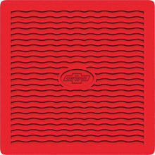 Load image into Gallery viewer, OER 2 Piece Bow Tie Accessory Floor Mat Set Red 1955-56 Chevy Bel Air 150 210