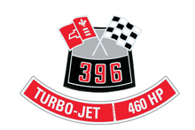 Load image into Gallery viewer, OER 396 With 460 HP Air Cleaner Decal Set Camaro Nova Chevelle Impala Corvette