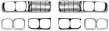 Load image into Gallery viewer, OER Silver Front Grille Set For 1973-1974 Dodge Charger Models (Except SE)