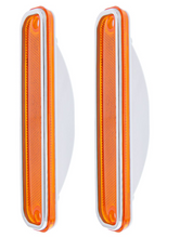 Load image into Gallery viewer, United Pacific Side Marker Light Lens Set With SS Trim 1973-1980 Chevy Trucks