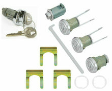 Load image into Gallery viewer, Ignition Door Glovebox Trunk Lock Set 1955 Bel Air Hartop/Sedan 1956-1957 Sedan