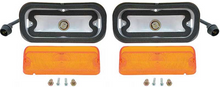Load image into Gallery viewer, OER Amber Lens Park Lamp Assembly Set For 1964 Chevy Impala Models