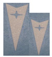 Load image into Gallery viewer, White Black Arrowhead Emblem Overlay Decal Set 2004-2006 Pontiac GTO Models