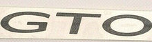 Load image into Gallery viewer, Gloss Black Grille Emblem "GTO" Overlay Decal (Non-SAP) 2004-2006 Pontiac GTO