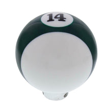 Load image into Gallery viewer, United Pacific Green Striped #14 Pool Ball Gearshift Knob Manual Transmission