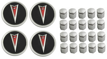 Load image into Gallery viewer, Reproduction Wheel Center Cap & Silver Lugnut Cover Set 2004-2006 Pontiac GTO