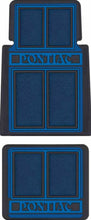 Load image into Gallery viewer, OER 4PC Blue/Black Carpet Floor Mat Set Pontiac GTO Firebird Grand Prix Catalina