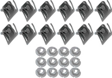 Load image into Gallery viewer, OER 24 Piece Rear Corner Molding Clip Set For 1963 Chevy Impala Bel Air Biscayne