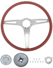 Load image into Gallery viewer, OER 15" Red Grip Cushioned Steering Wheel Kit For 1969-1972 Chevy & GMC Trucks