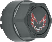 Load image into Gallery viewer, OER Wheel Center Cap Set Gloss Black w/ Early Red Bird Logo 1977-1981 Firebird