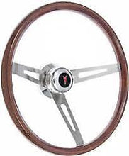 Load image into Gallery viewer, Pontiac Firebird/Gto Steering Wheel Kit, Light Wood, Polished Hub Red Arrowhead