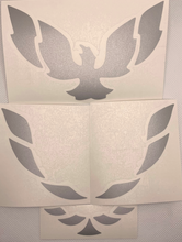 Load image into Gallery viewer, Silver-Grey Front License Plate Cover Overlay Decal 1998-2002 Firebird/Trans AM