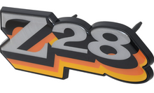 Load image into Gallery viewer, OER Yellow Z28 Grille Emblem With Hardware For 1978 Chevy Camaro Z28 Models