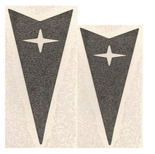 Load image into Gallery viewer, Gloss Black Arrowhead Emblem Overlay Decal Set For 2004-2006 Pontiac GTO Models