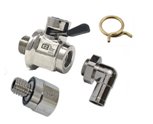 Load image into Gallery viewer, EZ Oil Drain Valve Adapter and Elbow Nipple 2010-2021 Chevy Camaro 6.0L 6.2L