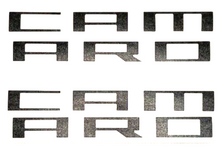 Load image into Gallery viewer, Flat Black Front Fender Overlay Decal Set For 2010-2015 Chevy Camaro Models