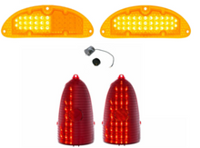Load image into Gallery viewer, United Pacific One-Piece Style Sequential LED Light & Flasher Set 1955 Bel Air