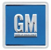 Load image into Gallery viewer, GM Emblem Door Decal Embossed Blue 1967-1974 Camaro Nova Impala Firebird GTO
