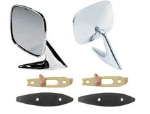 Load image into Gallery viewer, OER Chrome Outer Door Mirror Set With Gaskets For 1970-1981 Firebird and Camaro