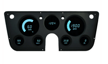 Load image into Gallery viewer, Intellitronix Teal LED Digital Gauge Cluster Panel 1967-1972 Chevy Pickup Trucks