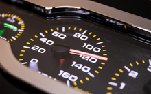 Load image into Gallery viewer, Universal 6 Gauge Analog Cluster Panel With Color Changing Needle Custom Hotrod