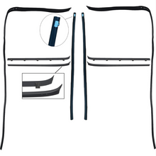Load image into Gallery viewer, OER 8 Piece Window Felt and Glass Run Set For 1973-1976 Chevy and GMC Trucks