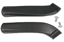 Load image into Gallery viewer, Black Bucket Seat Hinge Cover Set With Fasteners 1967-1970 Firebird and Camaro