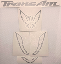 Load image into Gallery viewer, Silver-Grey Rear Panel Overlay Decal Set 1993-2002 Pontiac Firebird/Trans AM