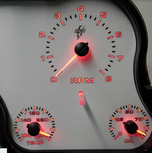 Load image into Gallery viewer, Intellitronix Analog Red LED Gauge Cluster Panel For 1967-1972 Chevy Trucks