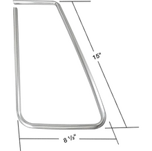 Load image into Gallery viewer, OER Chrome Plastic Opera Window Molding Set For 1973-1977 Regal and Cutlass