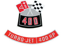 Load image into Gallery viewer, OER 400 With 400 HP Air Cleaner Decal Set Camaro Nova Chevelle Impala Corvette